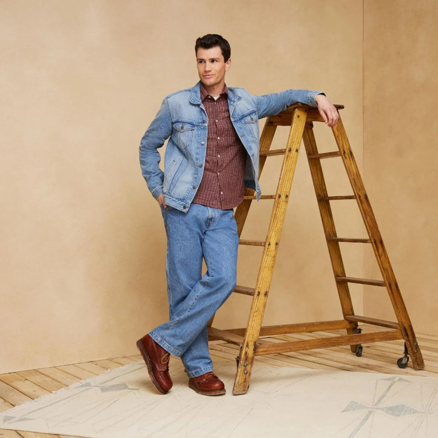 Джинсы carpenter, Levi Strauss Signature Gold, светло-индиго — фото 4