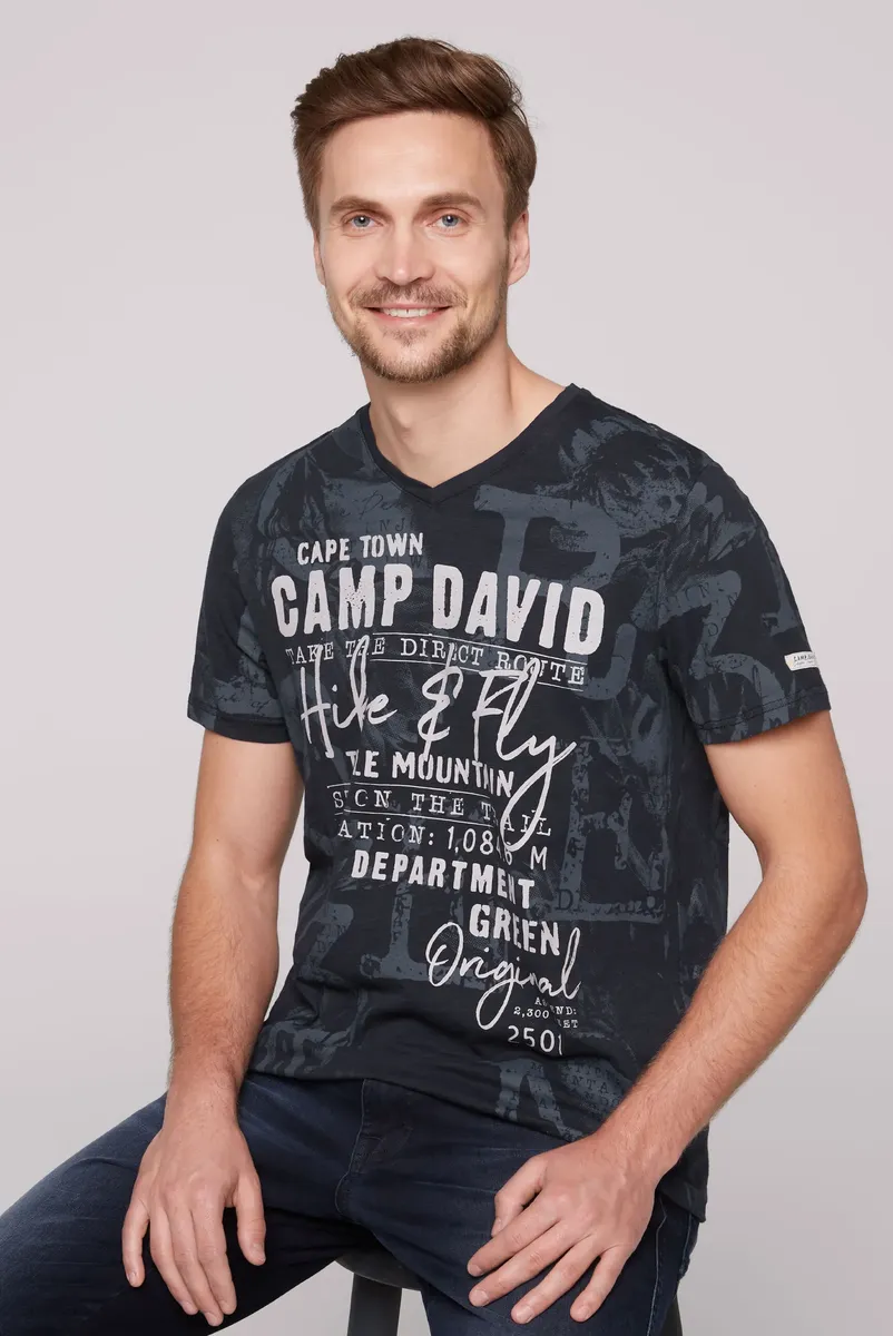 

Футболка CAMP DAVID, хлопок, синий