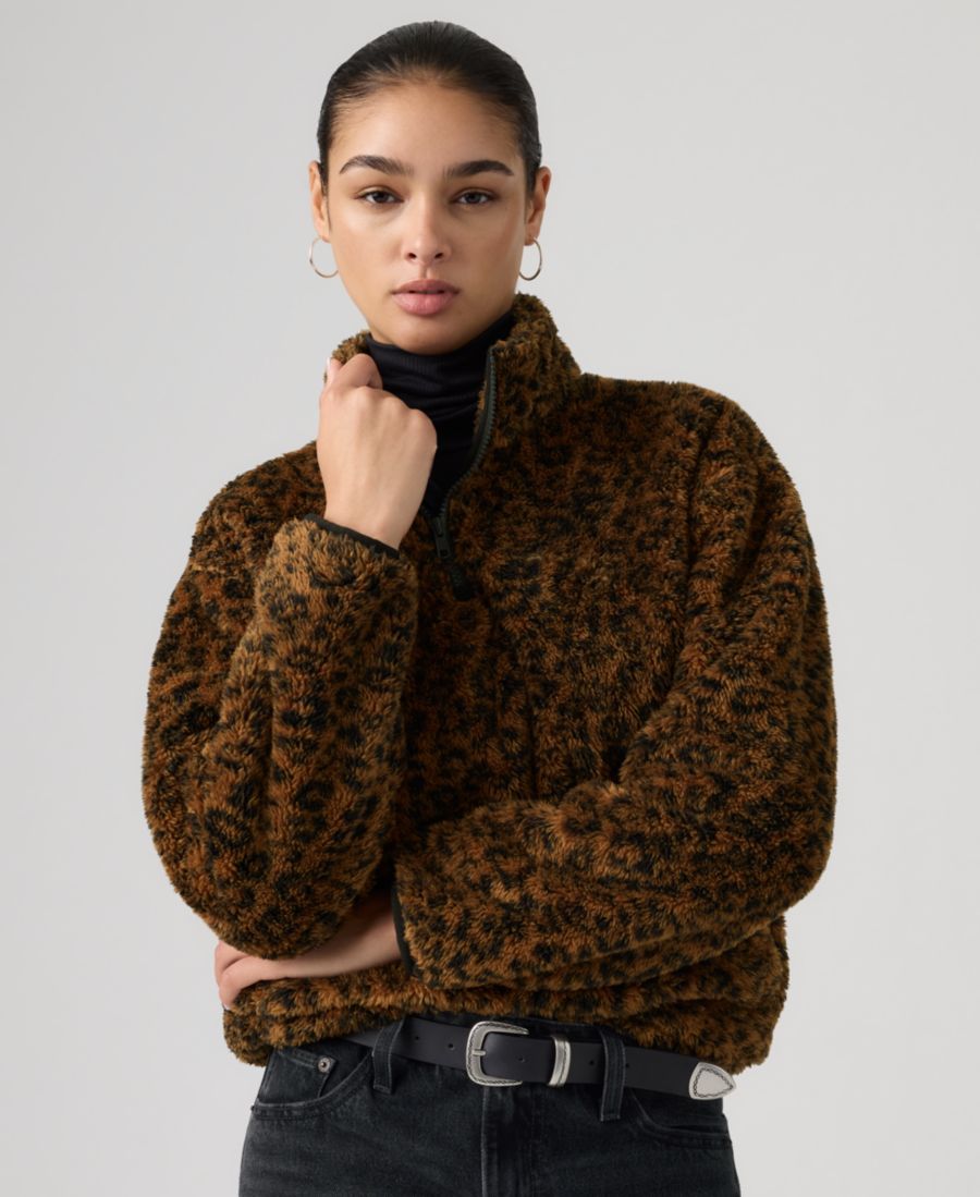 

Женская толстовка Gemma с застежкой-молнией до четверти длины Levi's, Annessa Light Ecru