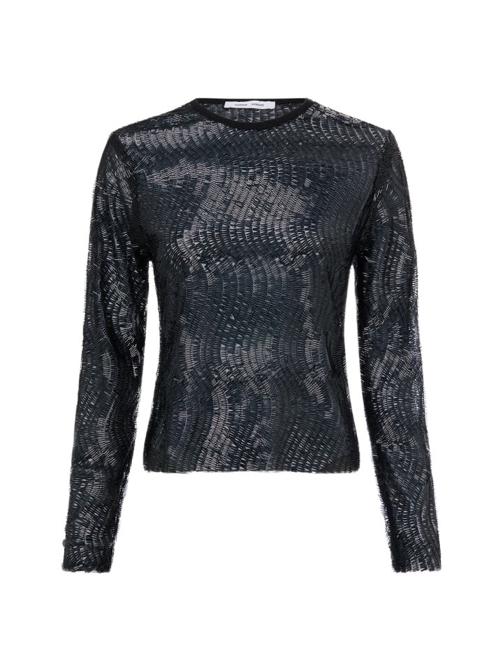 

SAMSOE & SAMSOE Футболка Saruby с пайетками, черная, Черный, SAMSOE & SAMSOE Футболка Saruby с пайетками, черная