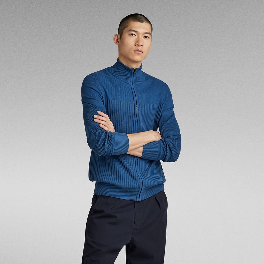 

Свитер G-Star 3D Biker Thru Full Zip, синий