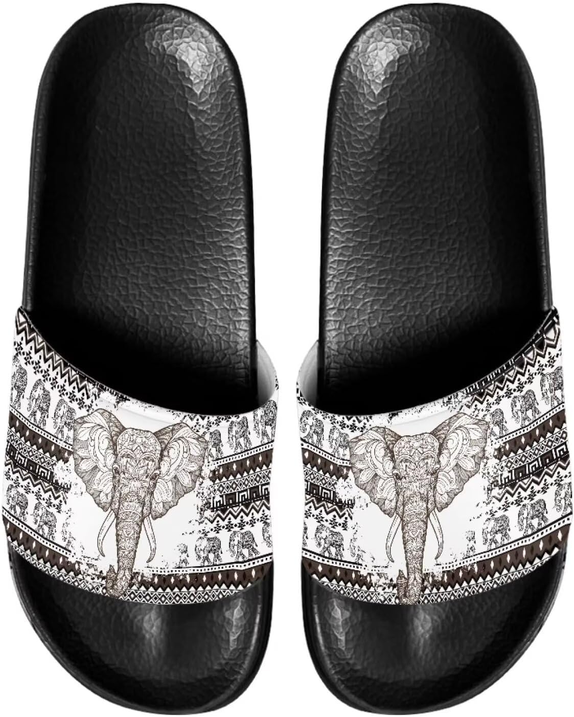 

Мужские шлепанцы для душа Kathyboom, пляжные летние сандалии, открытый носок, нескользящие, на плоской подошве, домашние тапочки, Elephant