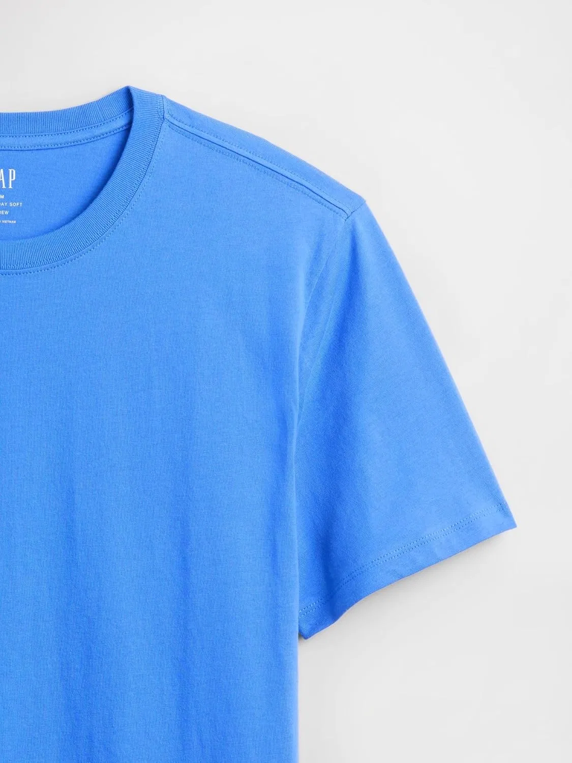 Мужская мягкая футболка с круглым вырезом Gap Everyday Soft — фото 4