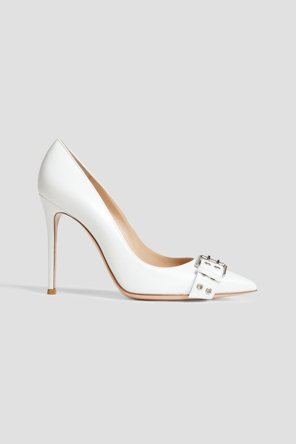 

Кожаные туфли с пряжками GIANVITO ROSSI, белый