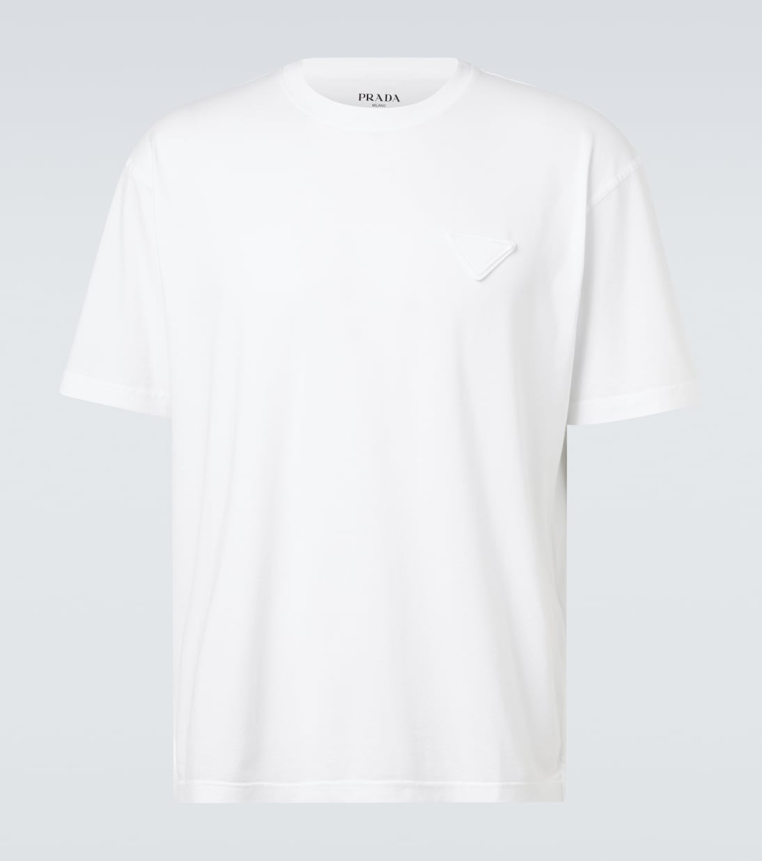

Футболка из хлопкового джерси Prada, Bianco