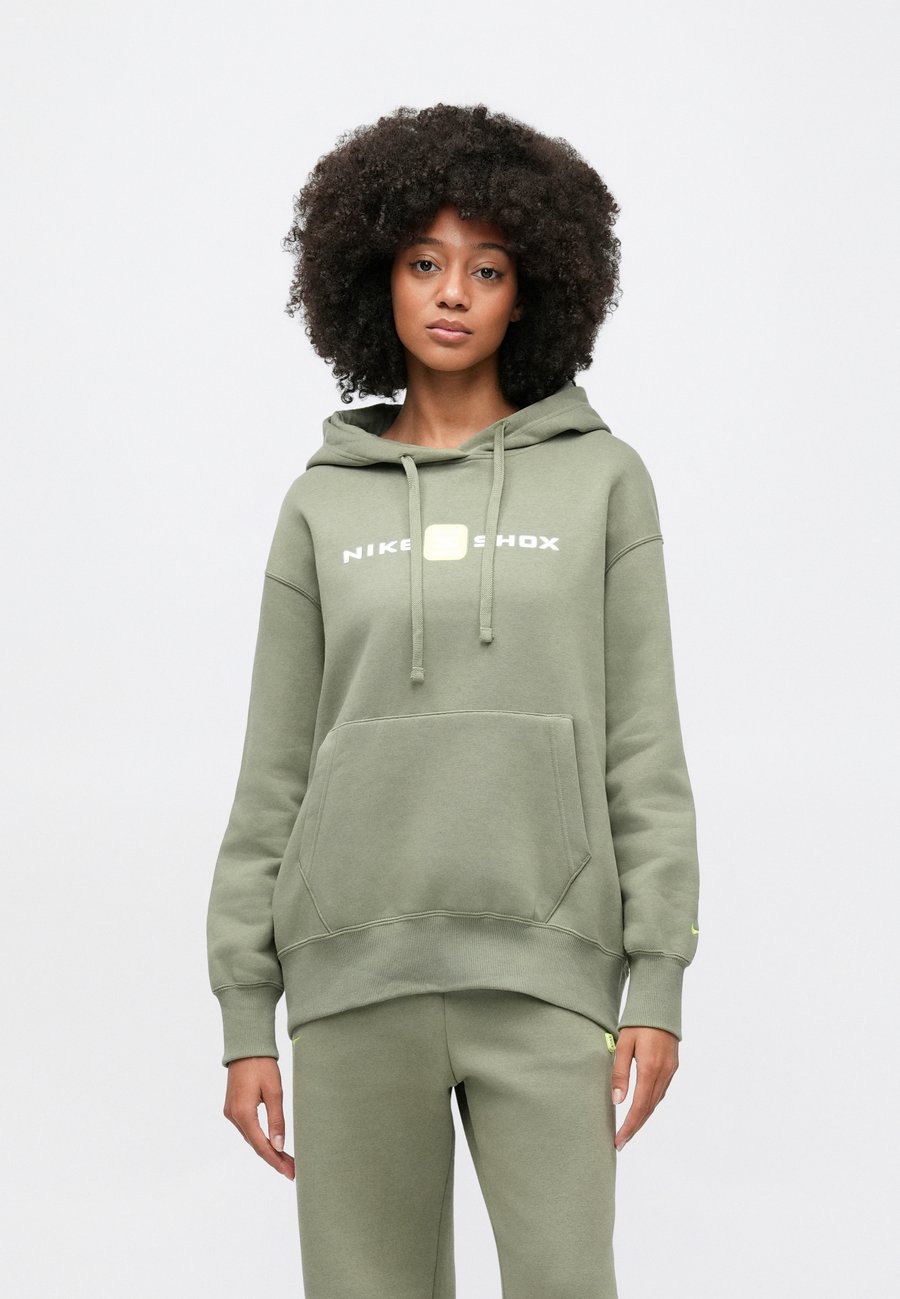 Толстовка Nike Sportswear SHOX PHOENIX HOODIE, Silver Coloured/Sage/Dark Green — фото 4