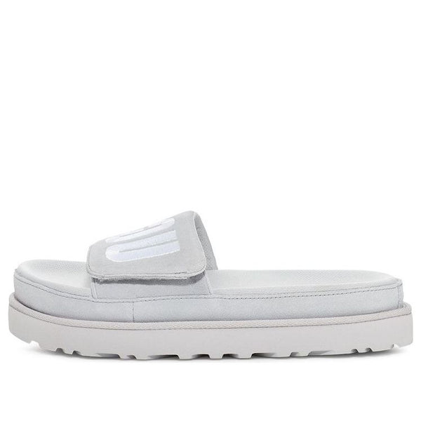 Тапочки laton fur slide 'grey' Ugg, серый