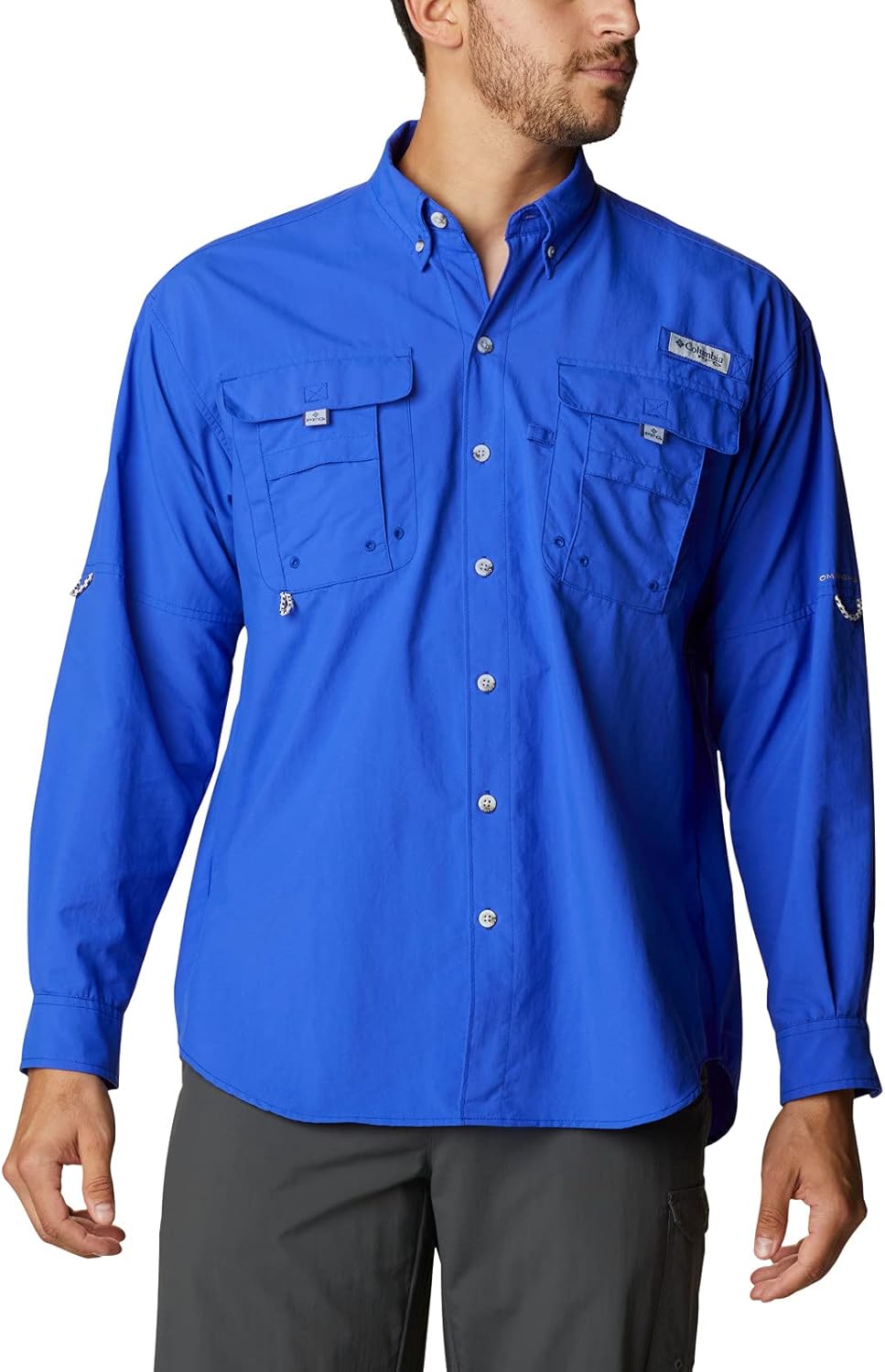 

Columbia Мужская рубашка PFG Bahama II с длинным рукавом, Tanzanite