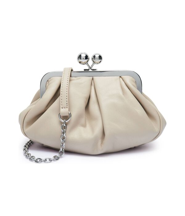 

Сумка кожаная Weekend Maxmara Meadows Pastry, бежевый