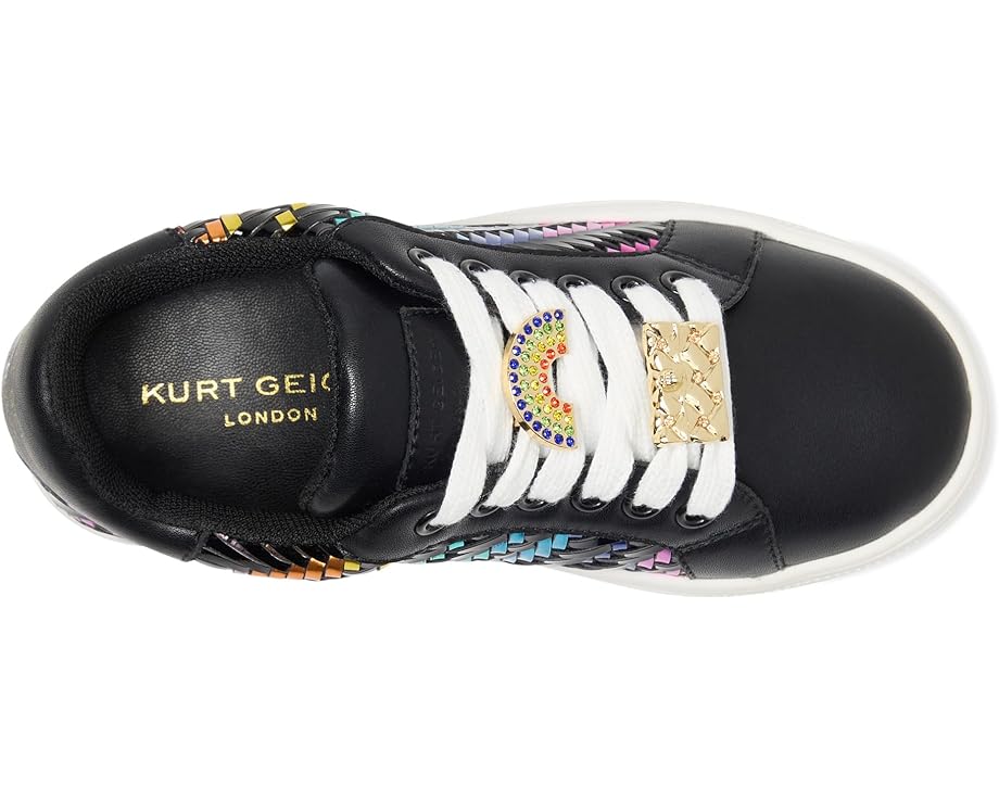 Детские кроссовки Kurt Geiger London Kids Mini Laney Weave (Little Kid/Big Kid), Black Multi — фото 2