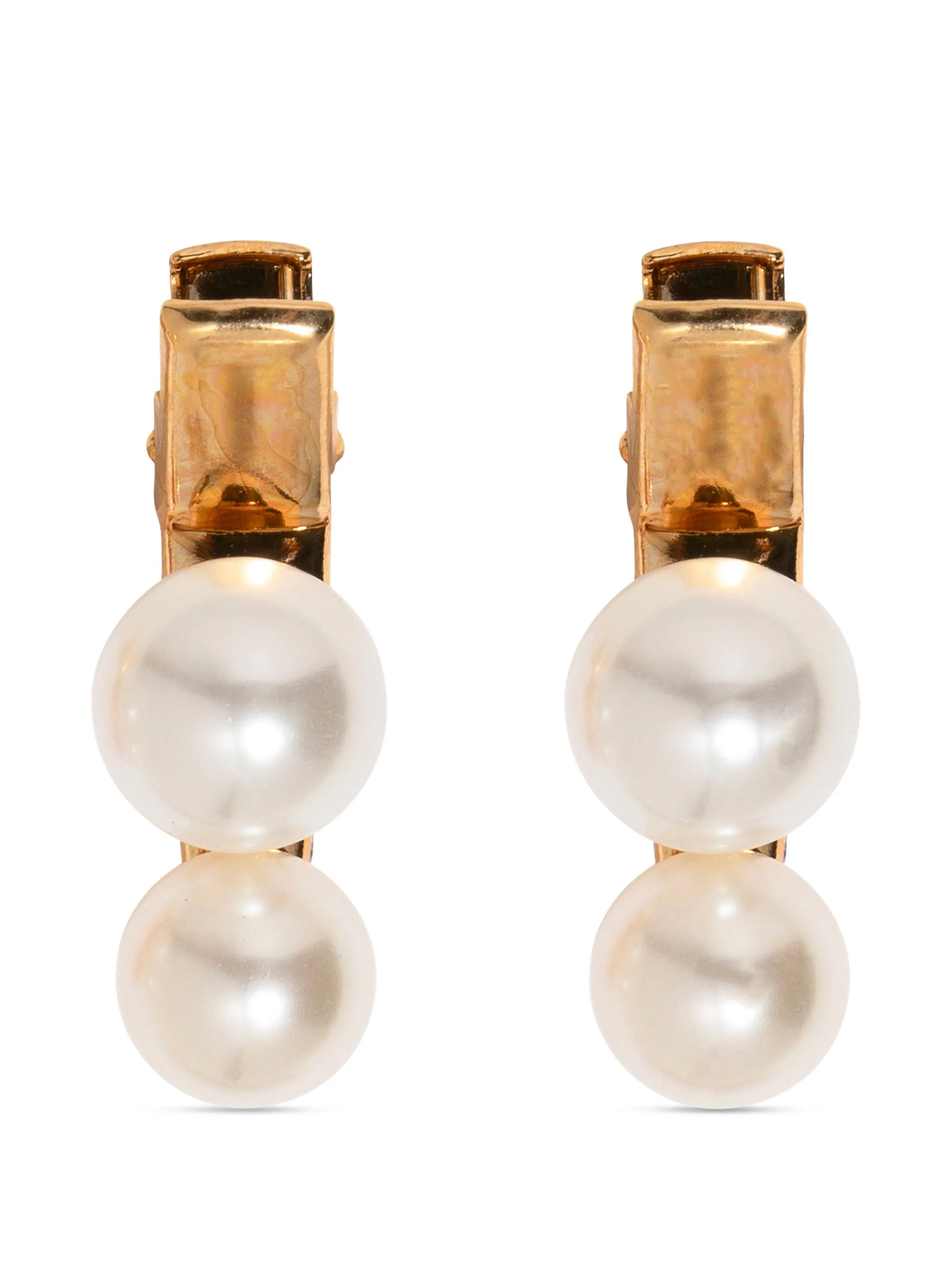 

Набор Gretel из двух заколок для волос Jennifer Behr, золотистый