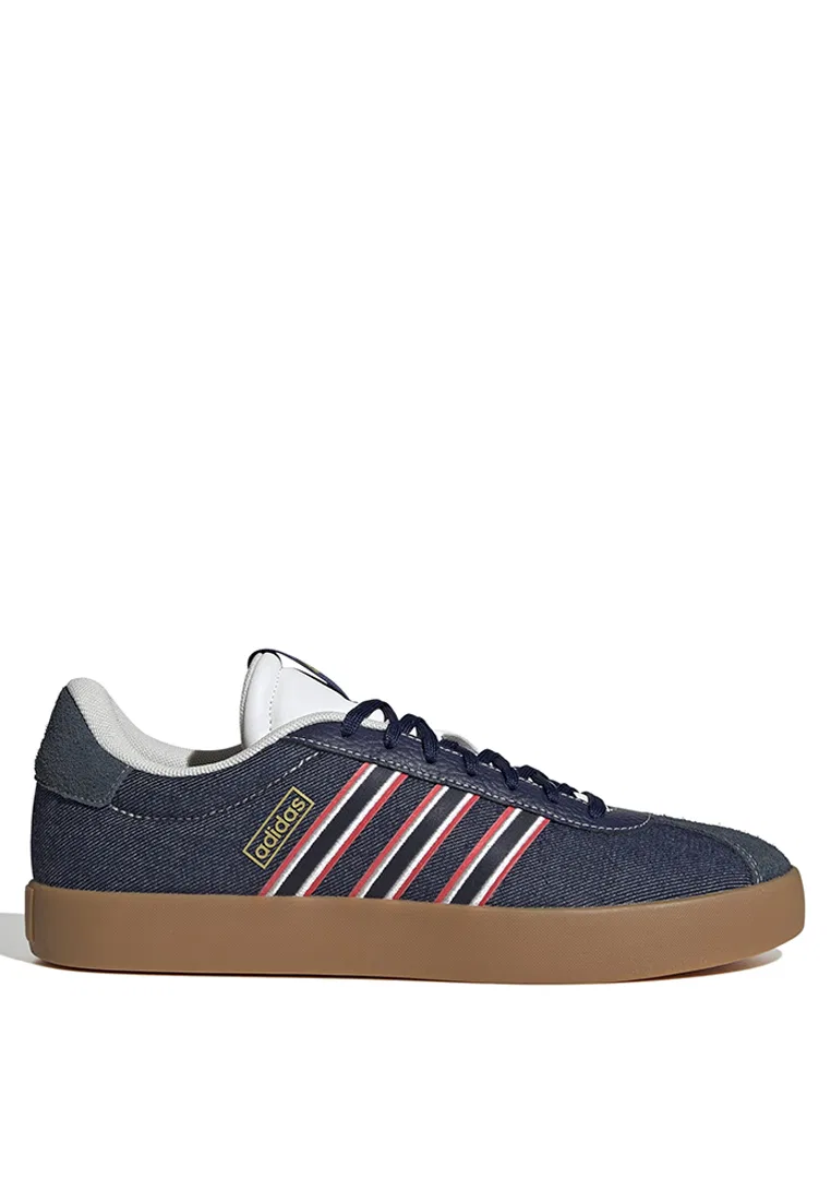 Кроссовки мужские, VL Court 3.0 Adidas, белый/темно-синий