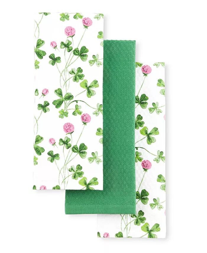 

Кухонные полотенца Clover Meadow, 16 x 28 дюймов, 3 шт Martha Stewart, зеленый