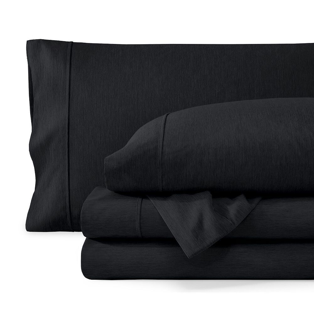 

Комплект ультрамягких простыней с двойной щеткой Bare Home, цвет Heather Black