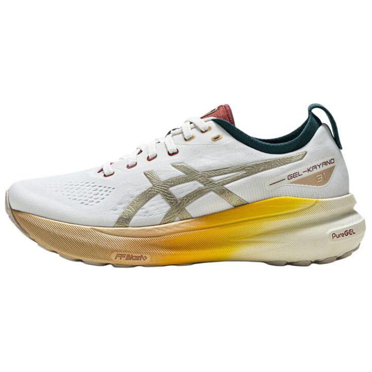 

ASICS Кроссовки для бега Gel Kayano 31 с износостойкой поддержкой, дышащие, низкие, мужские, белое золото