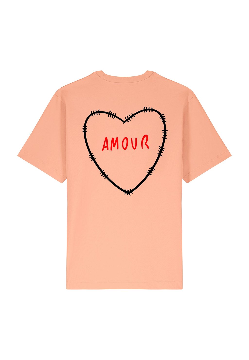 

Футболка с принтом AMOUR BROD BACK HEAVYWEIGHT Mira Paris, светло-розовый