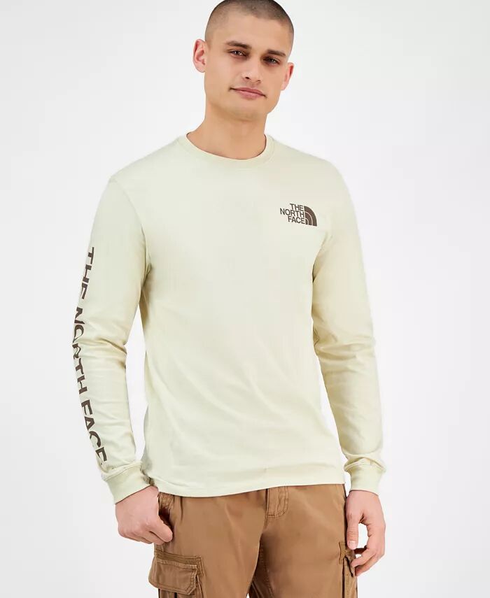 

Футболка мужская с длинным рукавом и графическим принтом The North Face, серый