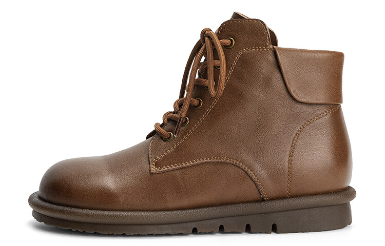 Ботинки Martin Boot женские Q.Vonton, цвет Dark Coffee