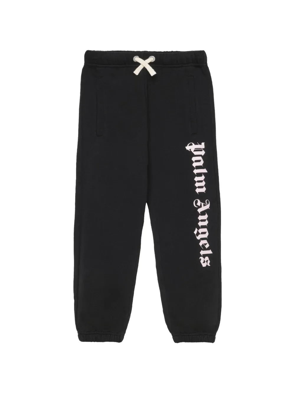 Спортивные брюки с логотипом и кулиской Palm Angels Kids, черный