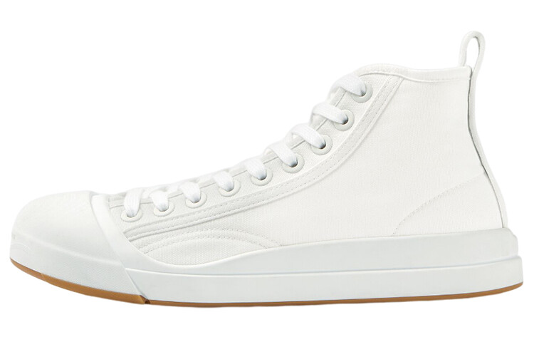 

Кеды женские Bottega Veneta Vulcan Canvas High-top, белый