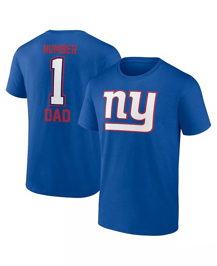 

Мужская футболка Royal New York Giants 1 Dad Fanatics
