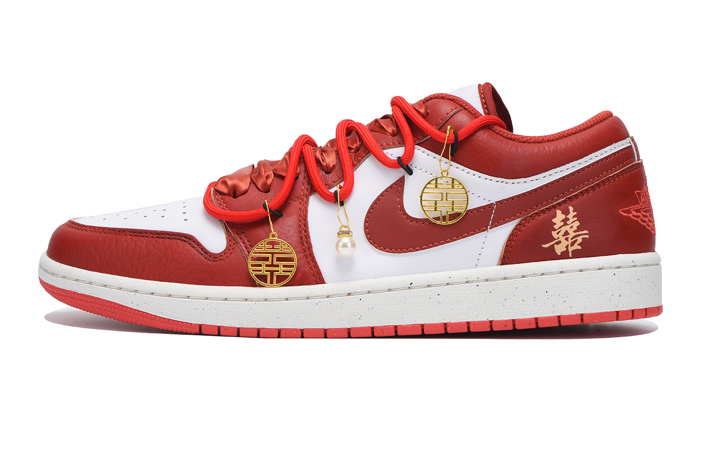 

Jordan Баскетбольные кроссовки Air 1 Vintage, низкие, мужские, красные, белые