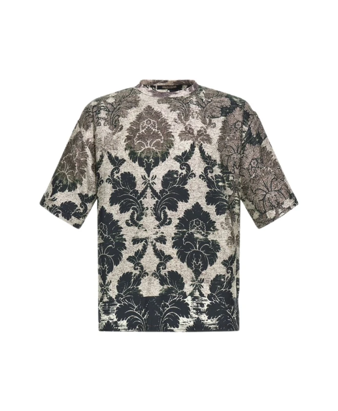 

Футболка с принтом «Броккато» черно-белая Roberto Cavalli, мультиколор, Черный, Футболка с принтом «Броккато» черно-белая Roberto Cavalli, мультиколор