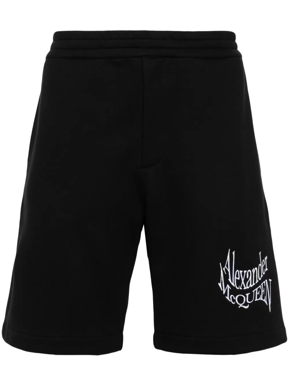 

Спортивные шорты с вышитым логотипом Alexander McQueen, черный