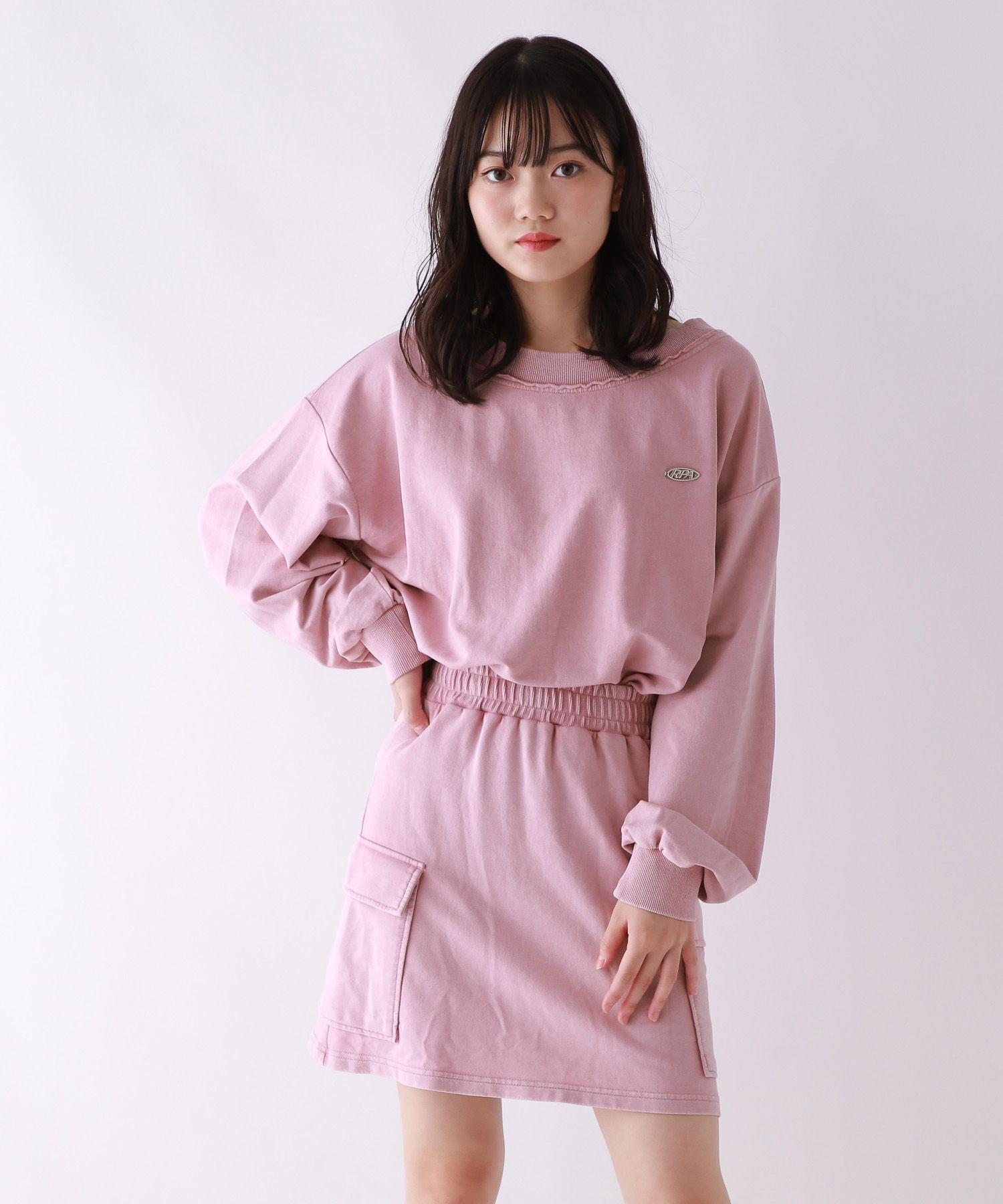 Кислотный комплект одежды с открытыми плечами Repipi armario, Acid Pink 22