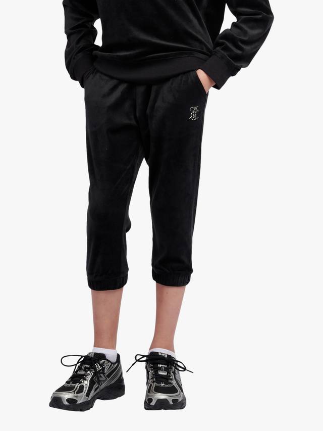 

Детские зауженные джоггеры капри Juicy Couture, Jet Black