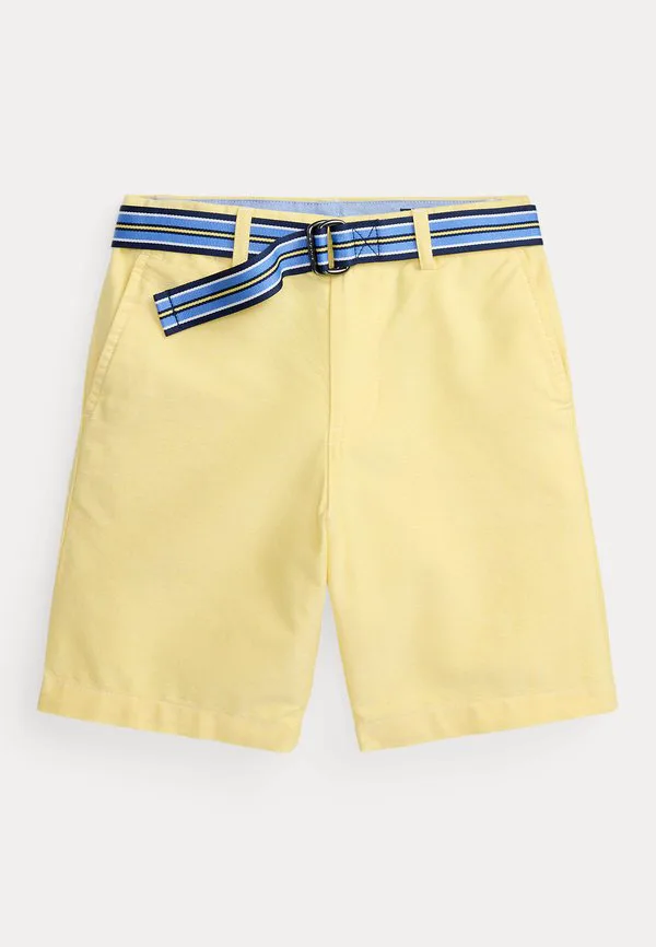 Хлопковые короткие шорты-оксфорд с поясом, размер 7-14 лет. Polo Ralph Lauren, Classic Yellow