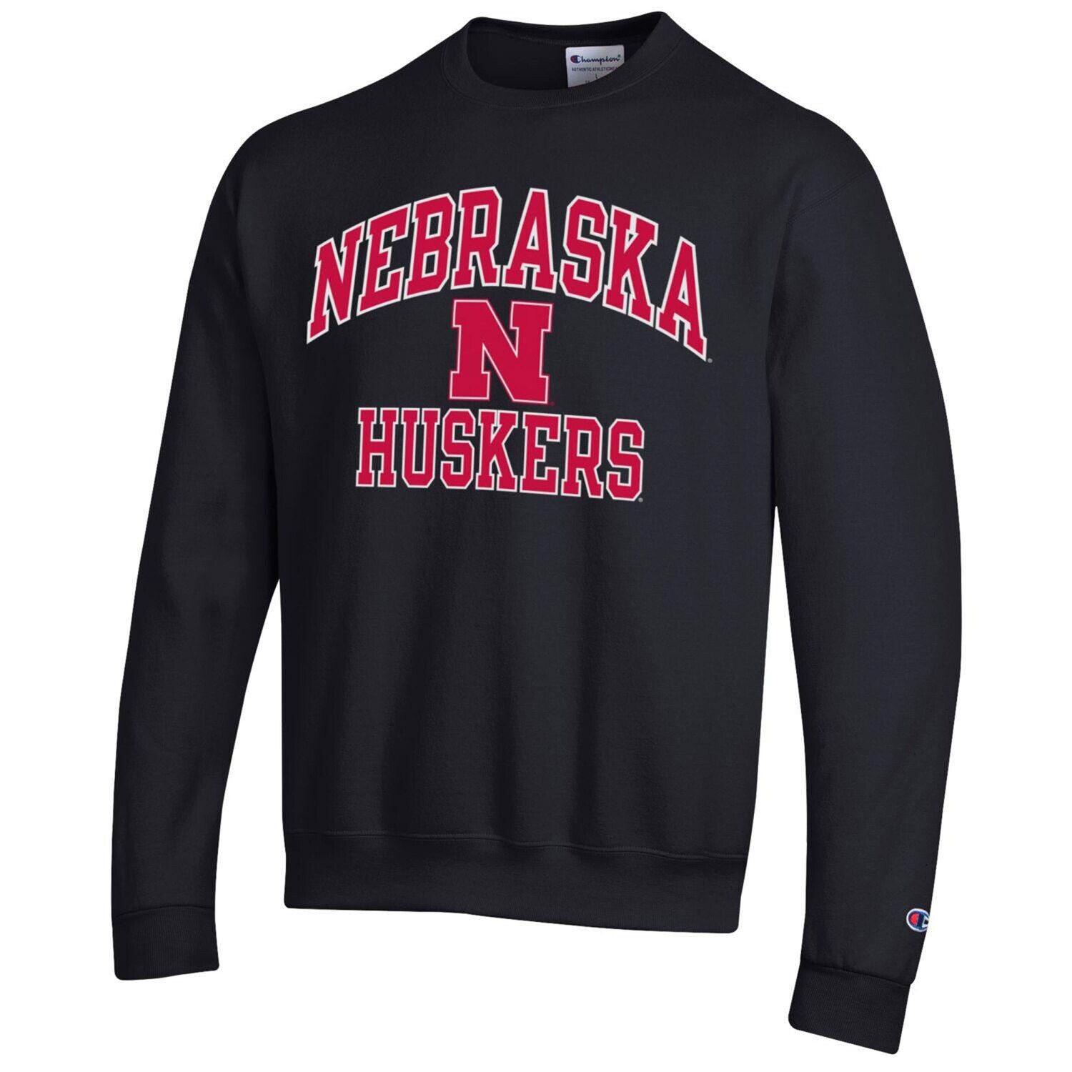 

Мужской черный свитшот Nebraska Huskers High Motor Pullover Champion