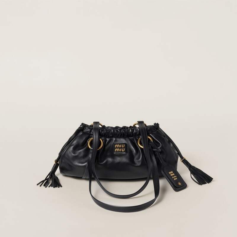 

Сумка Joie из кожи наппа Miu Miu, черный
