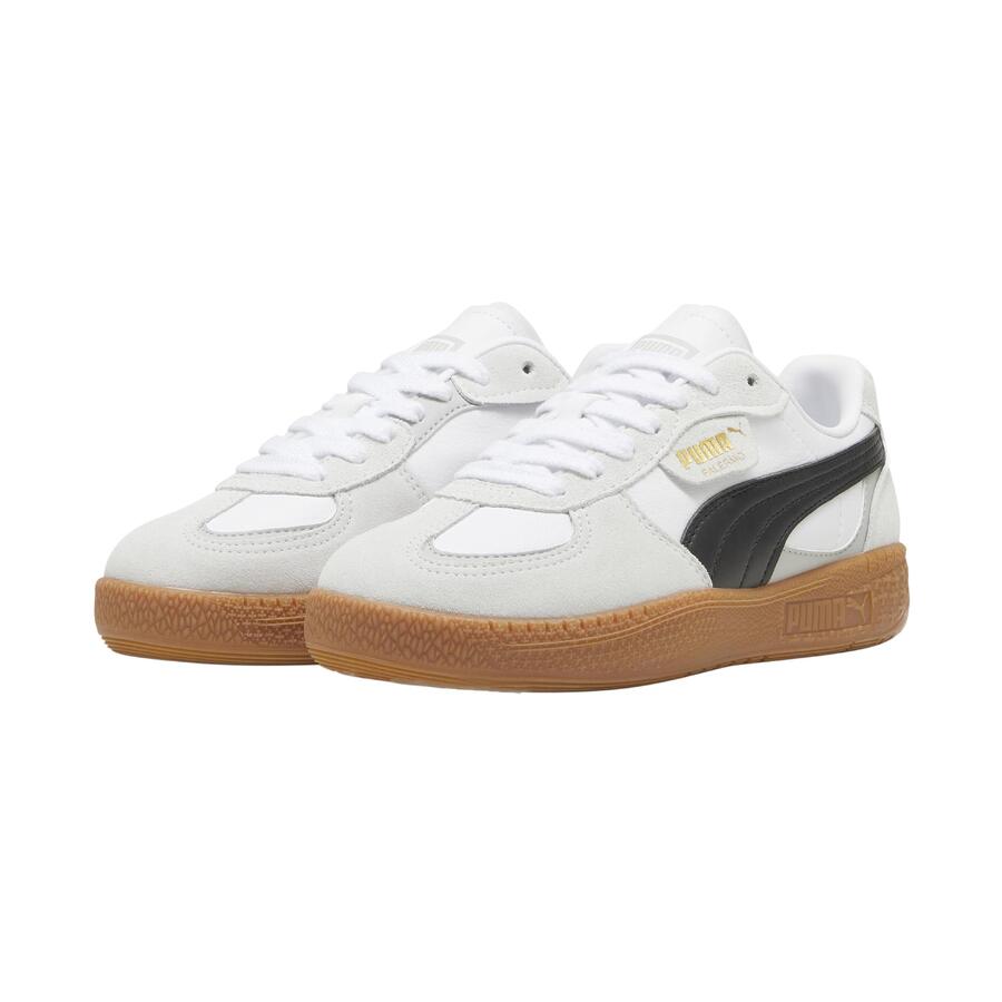 Женские модные кроссовки Puma Palermo белого цвета — фото 3