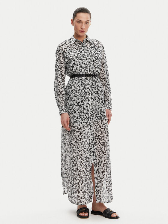 

Свободный крой платья-рубашки MS582UXH7F Michael Michael Kors, черный