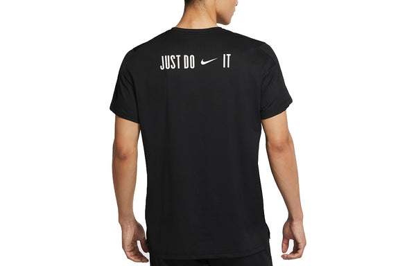 Футболка dri-fit sports training quick dry short sleeve black Nike, черный — фото 2