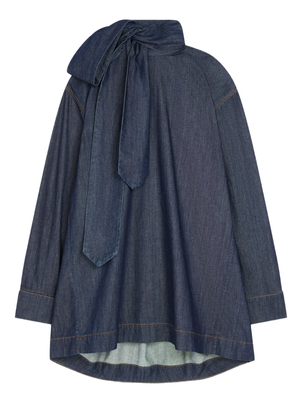 

Джинсовая блузка с завязками DRIES VAN NOTEN, синий