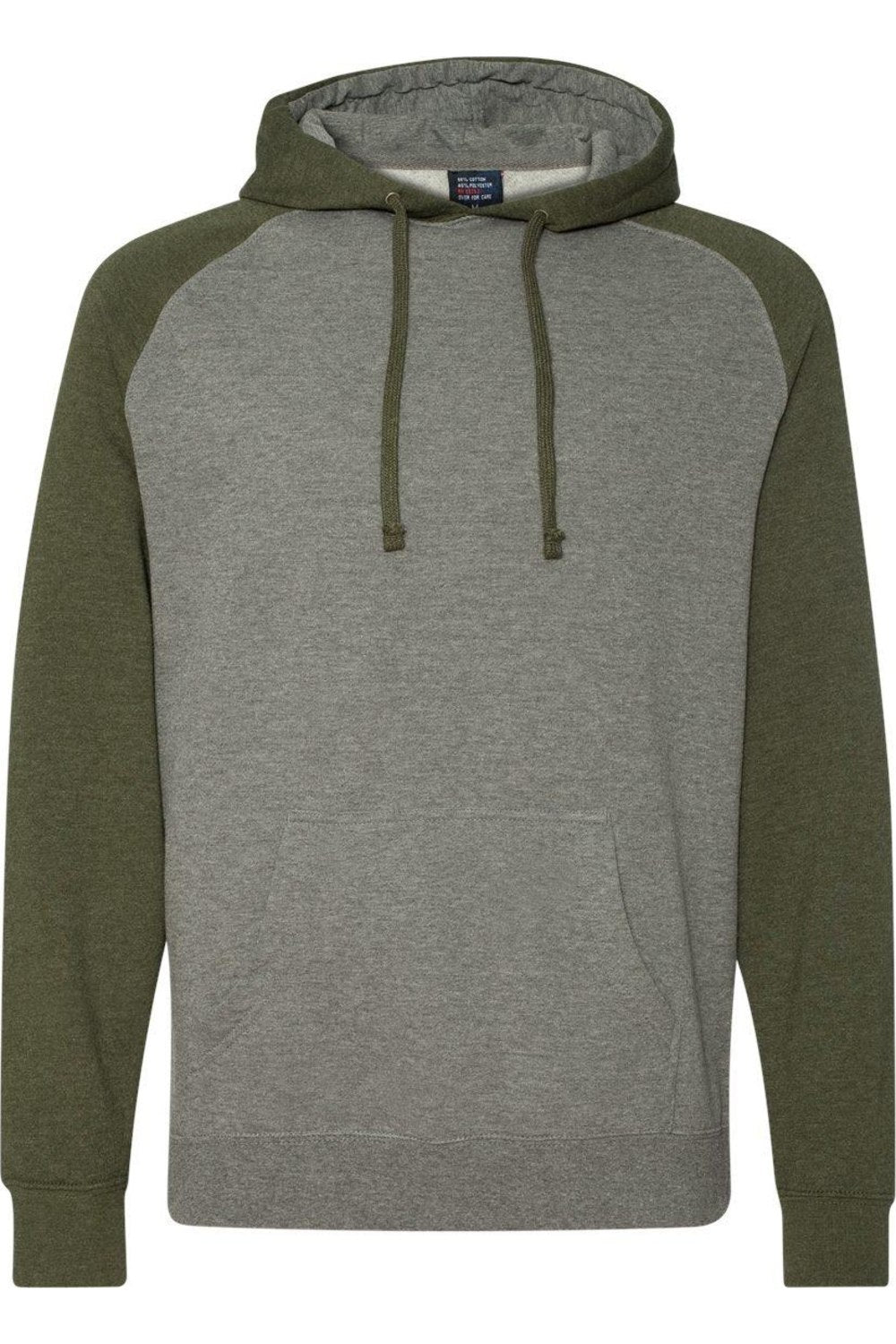 

Толстовка с капюшоном реглан от Independent Trading Co Independent Trading Co., цвет gunmetal heather/ army heather