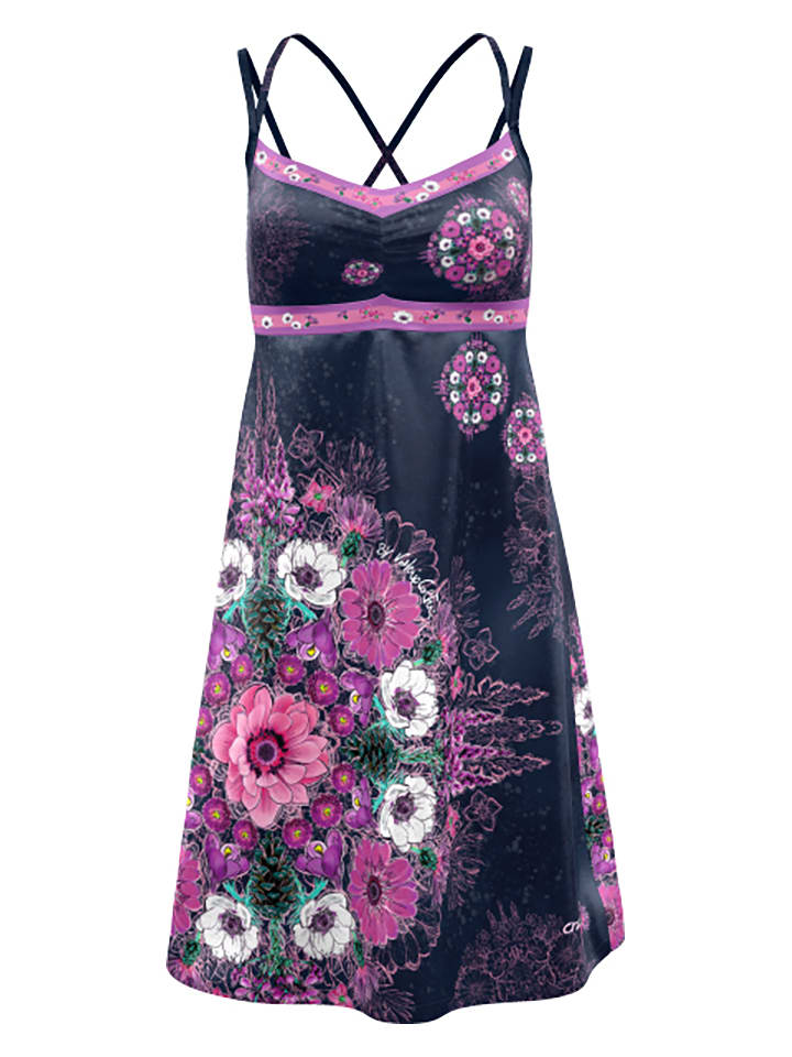 

Crazy Функциональное платье «Кимера» антрацитово-фиолетового цвета