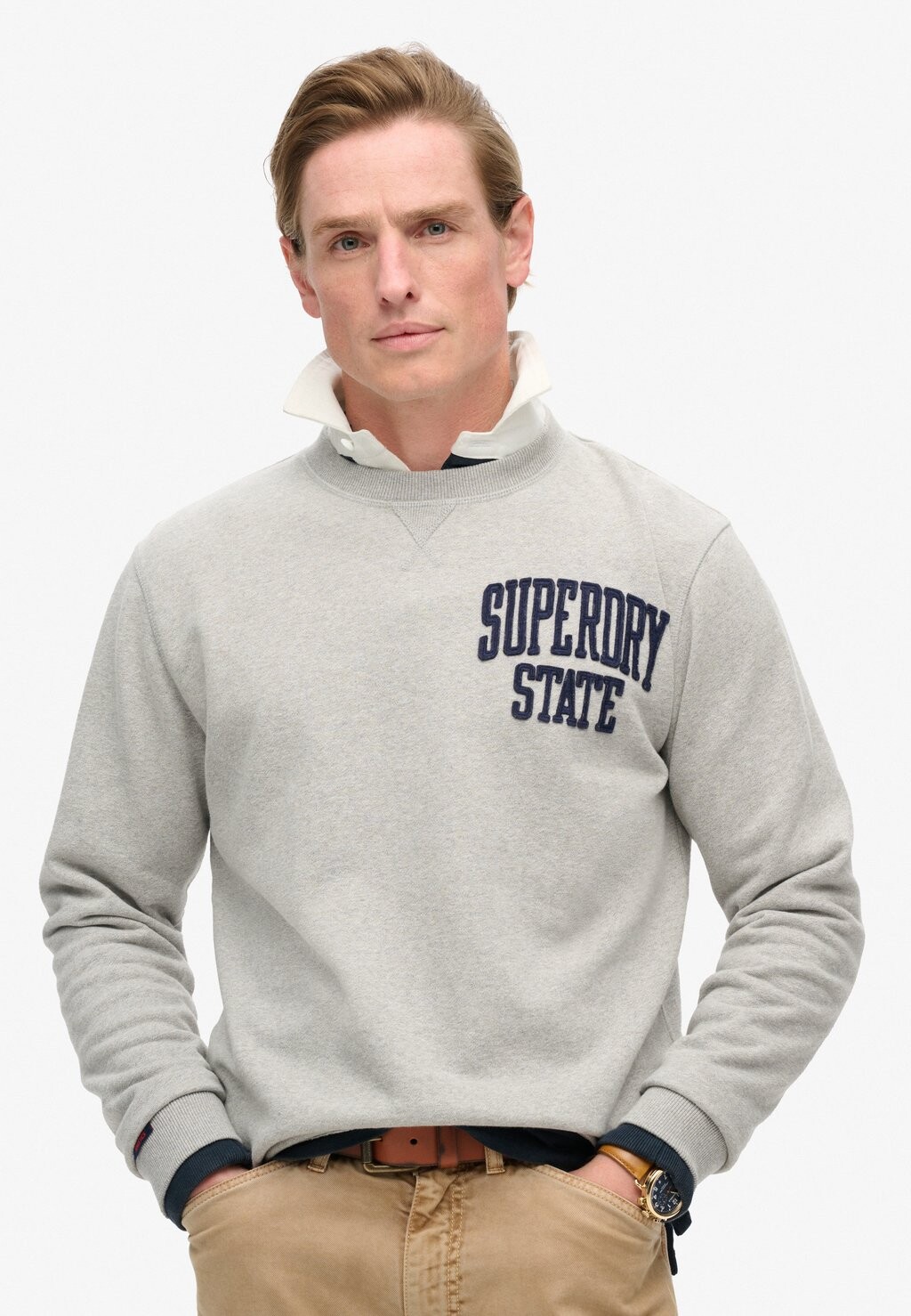 

Толстовка ATHLETIC CREW Superdry, серый