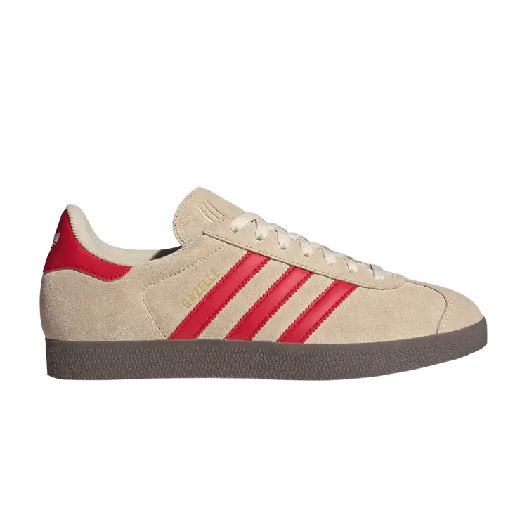 

Кроссовки adidas Gazelle Sand Strata Scarlet, желто-коричневый