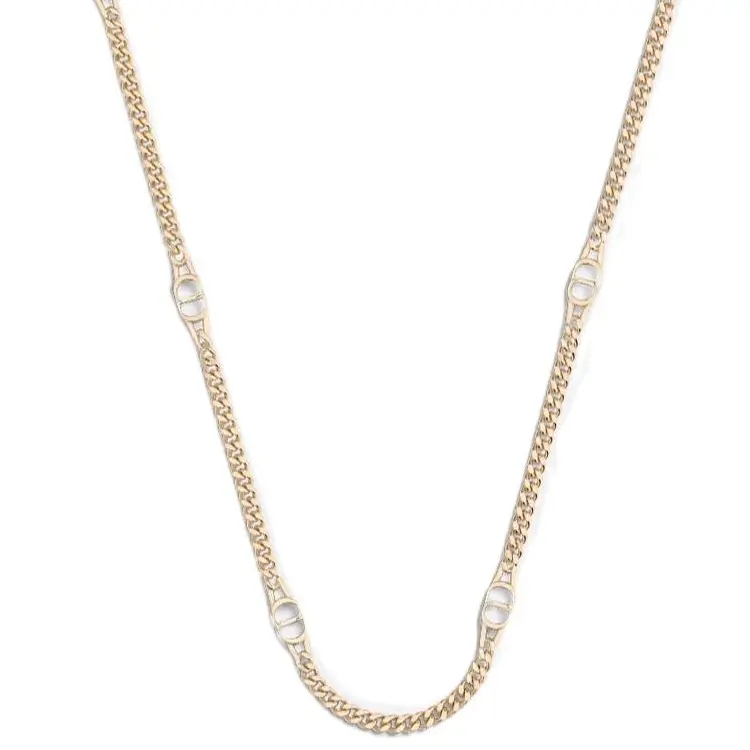 

DIOR 925 sterling silver мужские золотые ожерелья