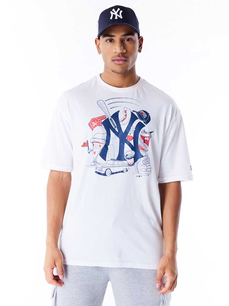 

Футболка New Era MLB FOOD GRPHC OS TEE NEYYAN, белый