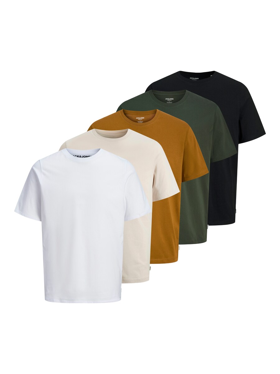 

Футболка JACK & JONES JACK & JONES , Beige/Cognac/Fir/Black/White