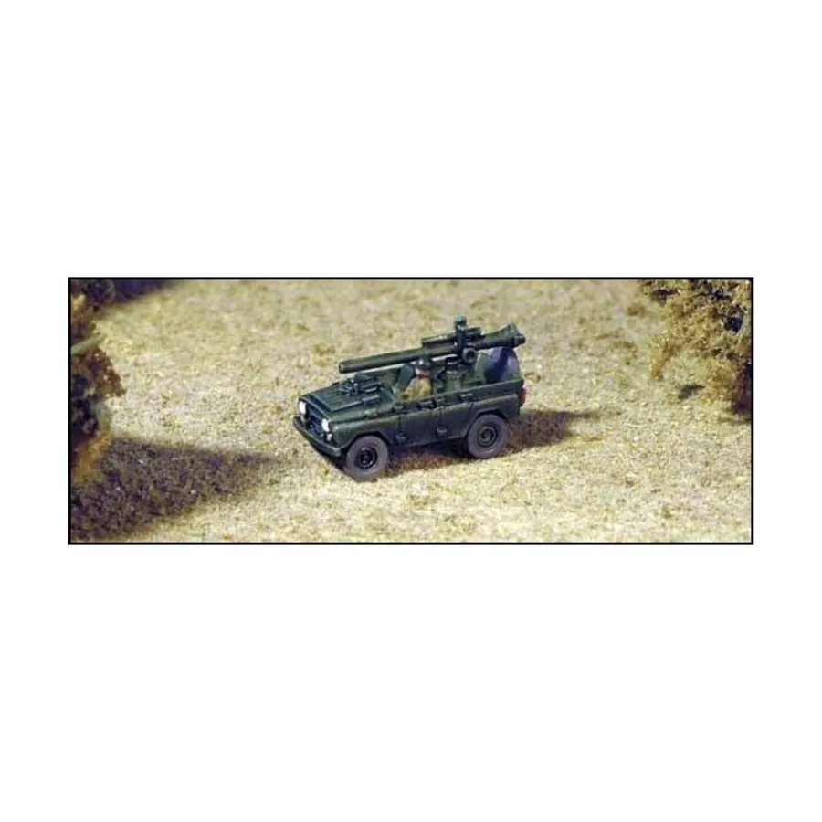 

УАЗ-469 с Б-11 RcR, Modern Micro Armour - Former Warsaw Pact - Engineer and Softskin Vehicles (1:285)