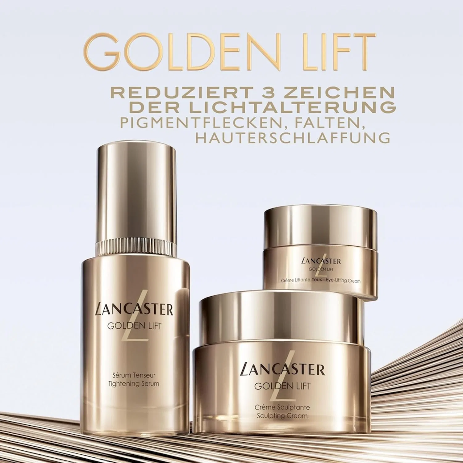 Сыворотка Lancaster — Для лица подтягивающая «Golden Lift Tightening Serum» от, 30 мл — фото 3