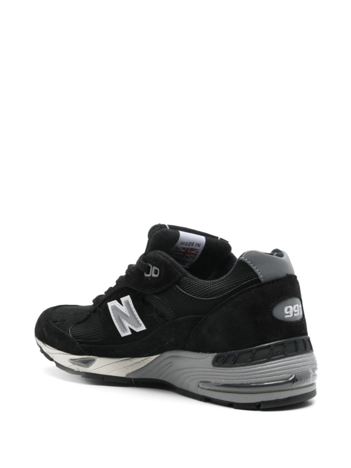 Сделано в Великобритании кроссовки 991v2 New Balance, черный — фото 3