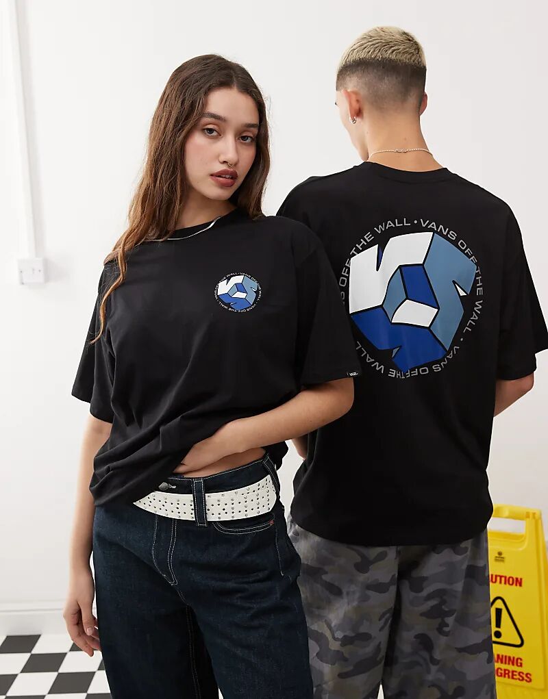 

Футболка с коротким рукавом и принтом на спине черного цвета Vans
