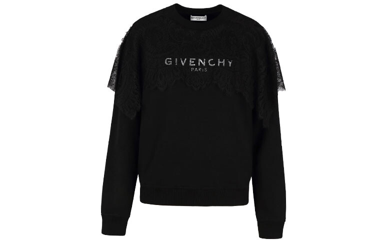 

Толстовка женская Givenchy с кружевом, черный