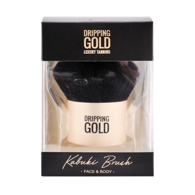 

Кисть для макияжа лица и тела Кабуки Dripping Gold